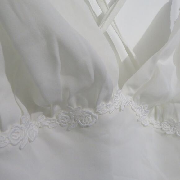 Princess Polly Women Sz 12 White Maylor Mini Dress Low Cut Low Back Dress - Picture 5 of 10